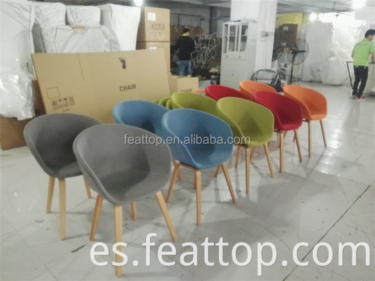 Suministro de fábrica Diseño simple simple silla de comedor de madera de ocio opcional